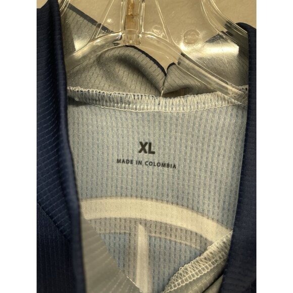 Mercedes-Benz Cycling Jersey Full Zip XL Blue Grey White New with Tags - Picture 4 of 6